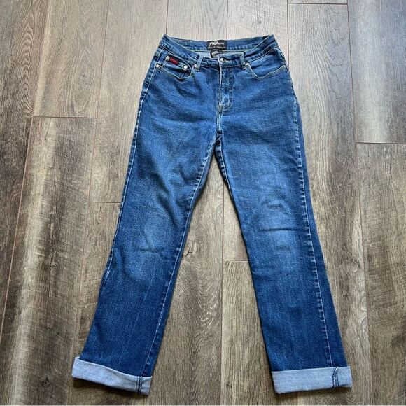 FUBU The Collection Jeans High Waist 90's Retro Straight Leg Jeans Size 7/8 - Picture 10 of 10
